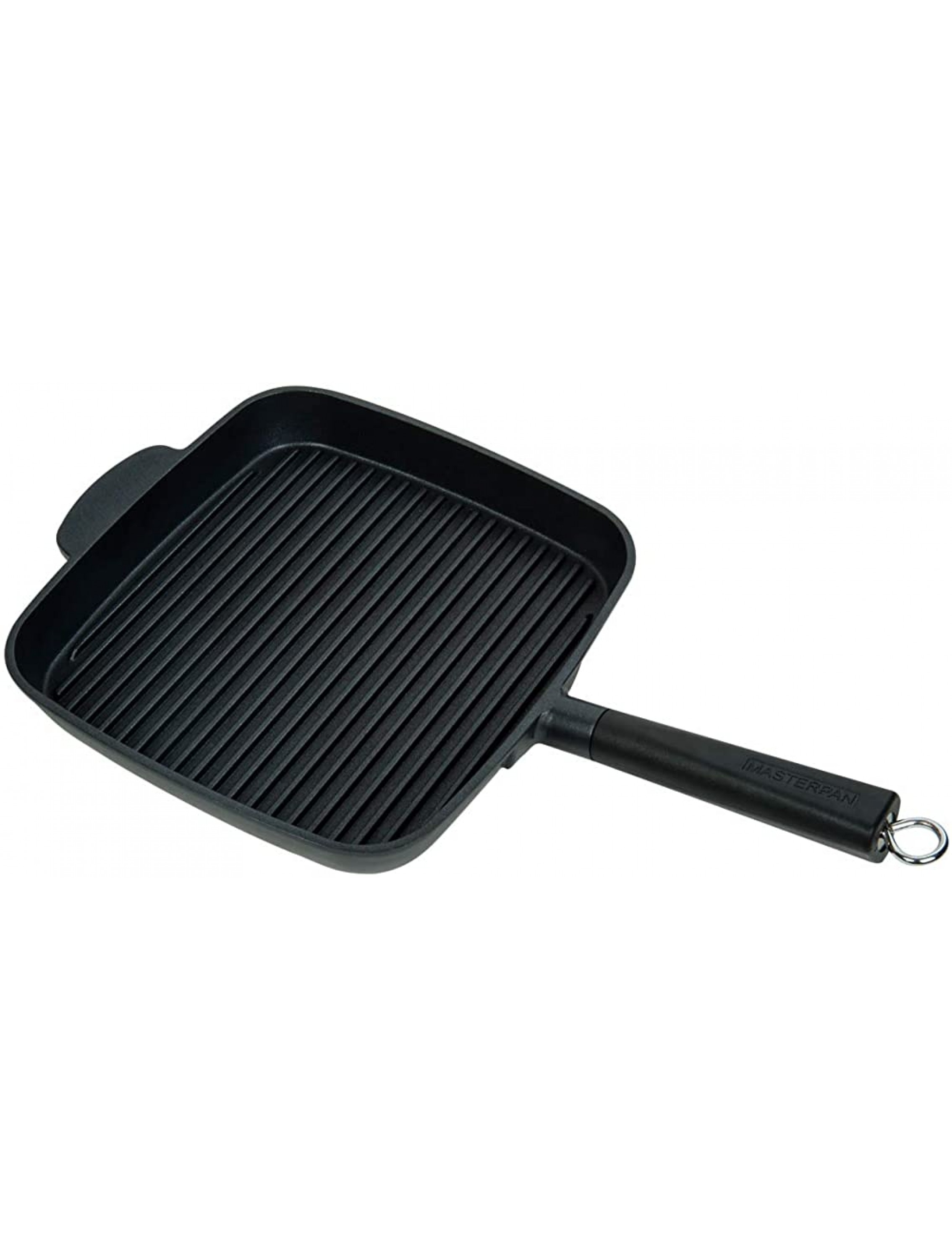 MasterPan Ultra Nonstick Deep Grill Frying Pan with Detachable Handle 11 Black, - BBC5TML96