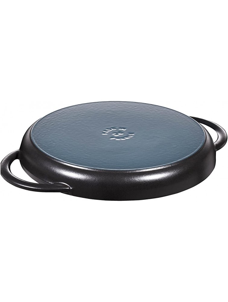 Staub Cast Iron 10-inch Pure Grill Black Matte Made in France - BS8XOKBPR