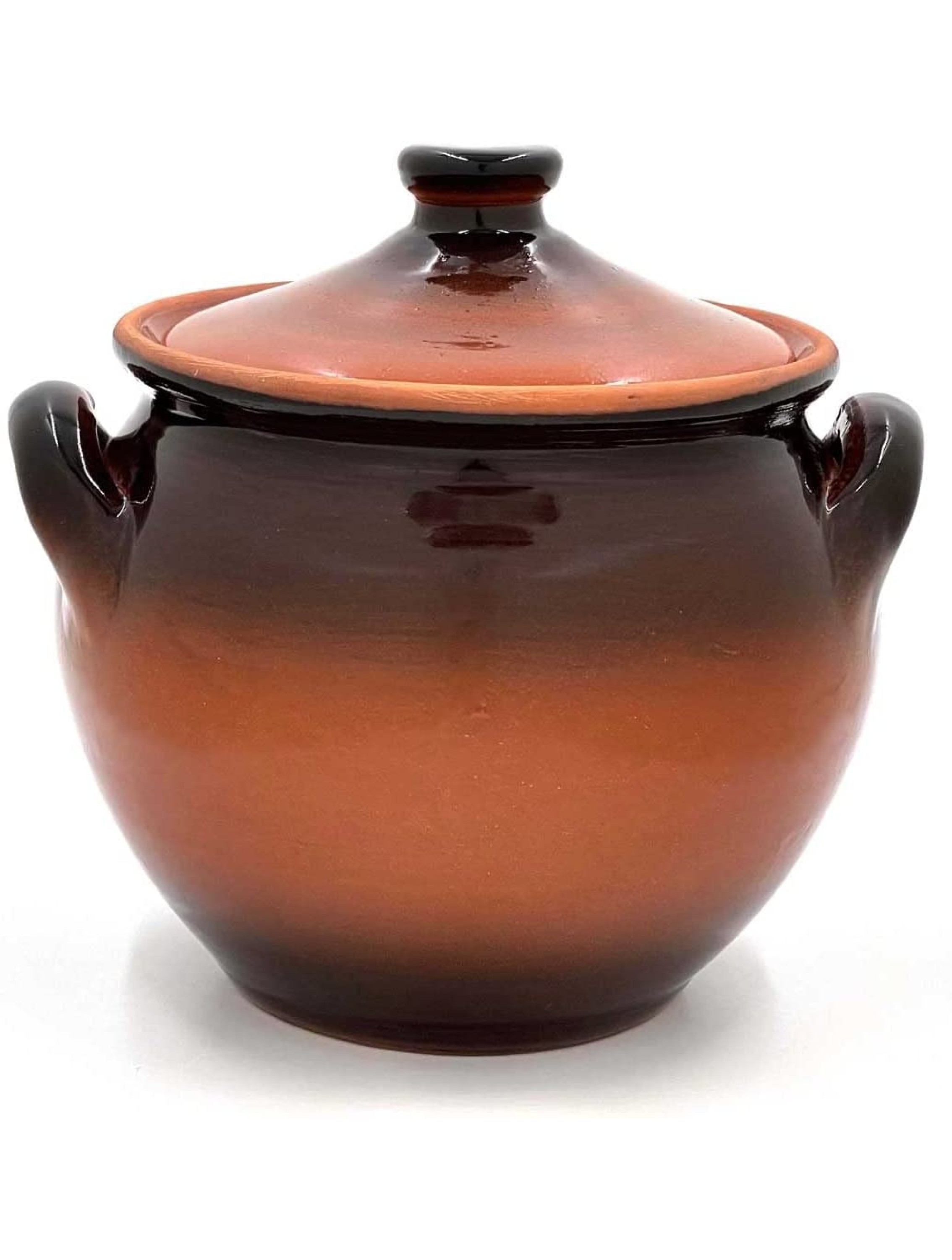Clay Pot for Cooking Dutch Ovens Casserole Dish Vintage Rustic – 2.3Qt 2.2L Brown European Style 900F Oven Safe Dish Healthy Organic Gives Food a Unique Taste Backing Slow Cook for Meat 2.3 - BEXAG85UI