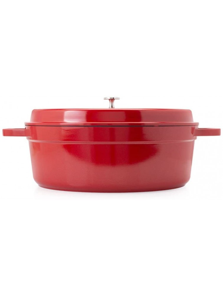 Cook's Companion Aluminum & Stainless Steel 11 Qt Dutch Oven W Lidcolor Red No - BP6YDY71Q