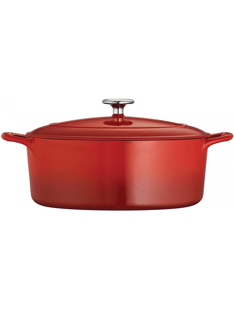 Tramontina Enameled Cast Iron Covered Dutch Oven 5.5-Quart Gradated Red 80131 051DS - BZS642A0T