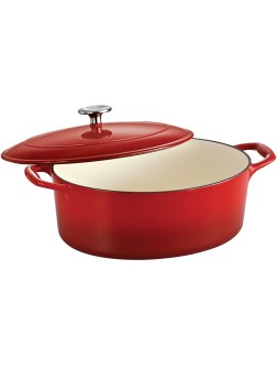 Tramontina Enameled Cast Iron Covered Dutch Oven 5.5-Quart Gradated Red 80131 051DS - BZS642A0T