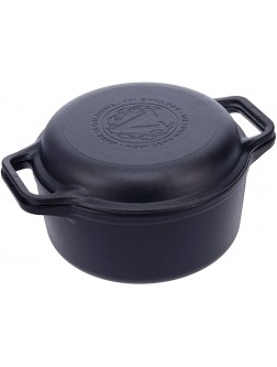 Victoria Cast Iron 2-Piece Set Combo Cooker. Use As 6QT Dutch Oven and Frying Pan Seasoned with 100% Kosher Certified Non-GMO Flaxseed Oil. - B0S1EXF9O
