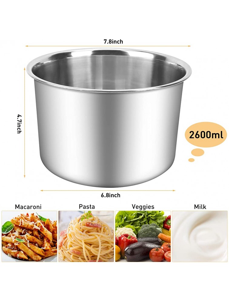 1000ML and 2600ML Double Boiler Pot Set,1QT Chocolate Melting Pot with 2.7QT Stainless Steel Pot,Insert Melting Pot with Spoon Spatula and Silicone Handle Covers for Melting Chocolate,Wax,Candle - BRVPYBJDI