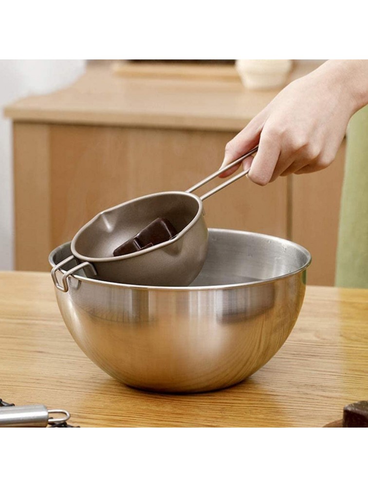 Butter Warmer Stainless Steel Measuring Pan Scoop Chocolate Pot Home DIY Baking Tool for Melting Chocolate Candy Butter Candle Cheese - BLPKVIR16