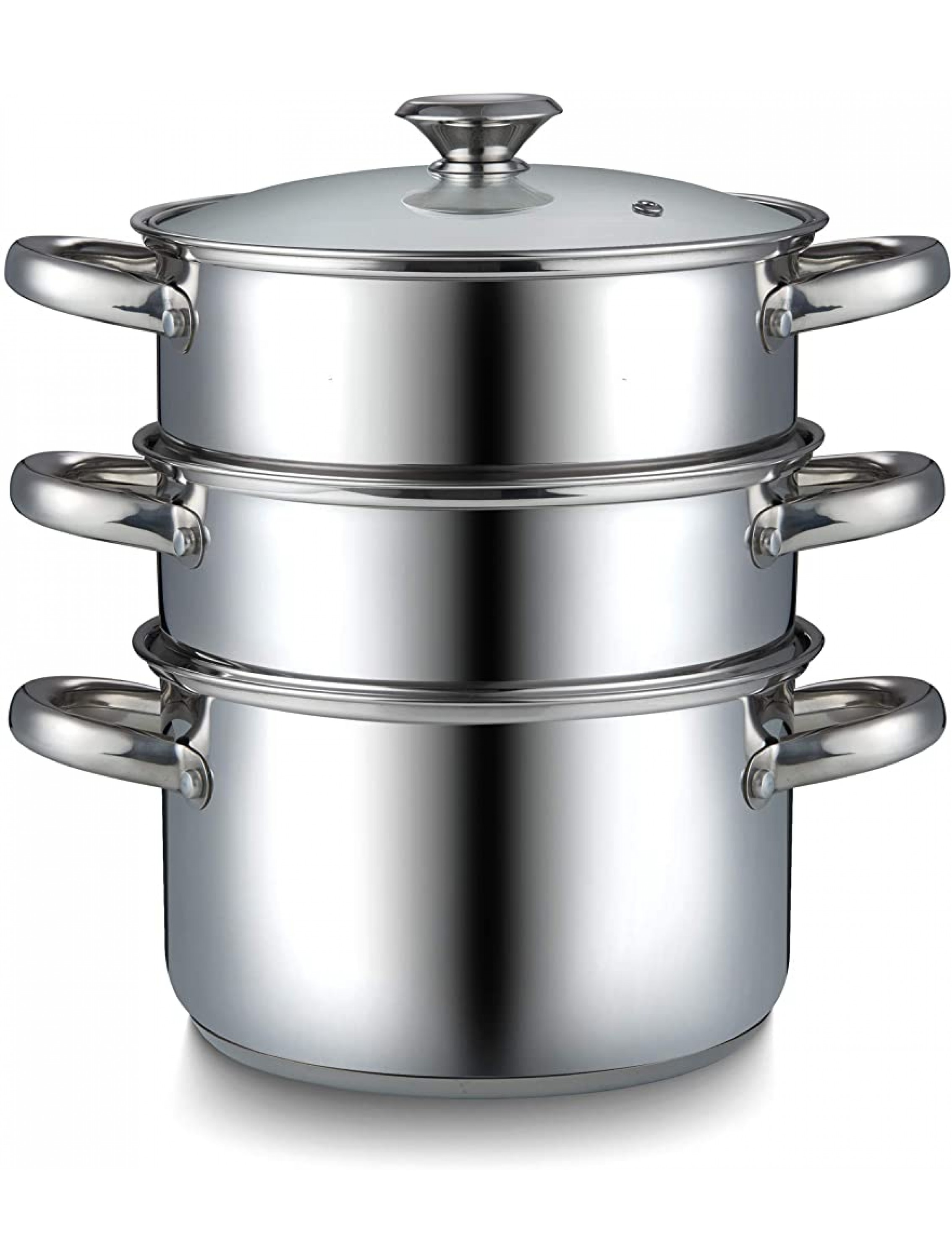 Cook N Home Stainless Steel Saucepan Double Boiler Steamer 4Qt Silver - BZVRQM035