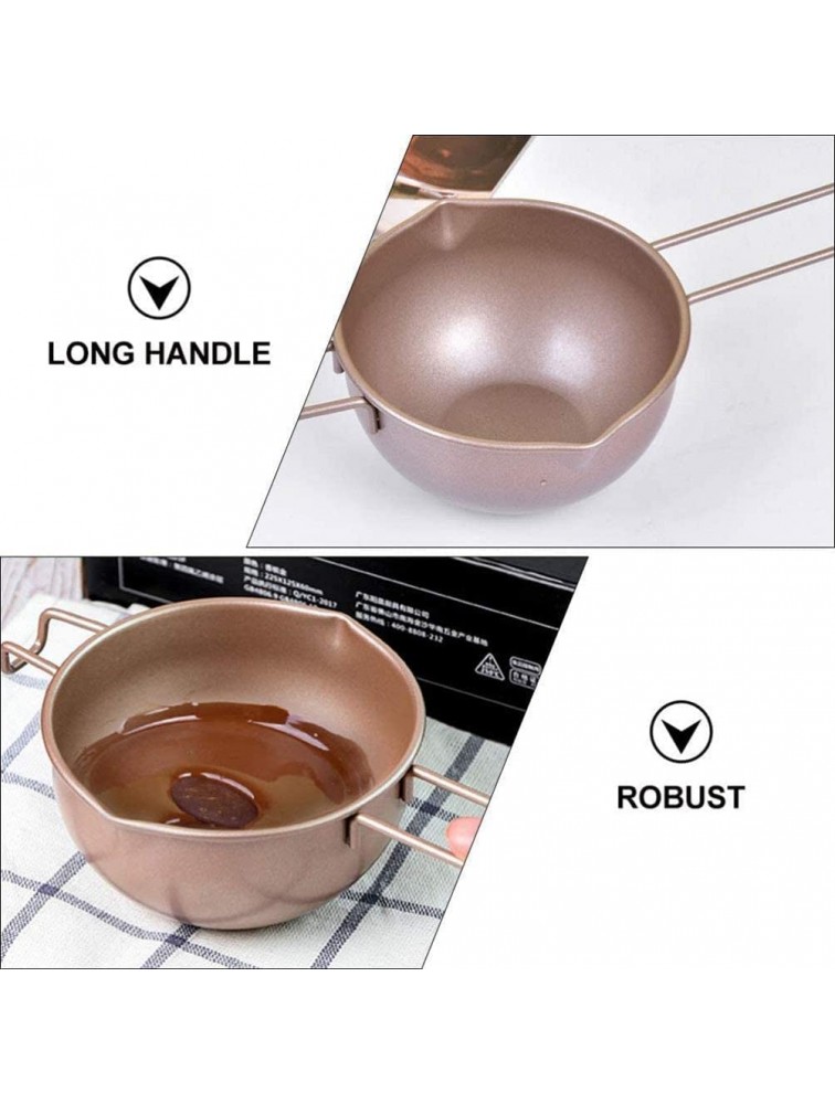Double Boiler Pot Carbon Steel Butter Melt Bowl Chocolate Candy Warmer Pot for Melting Chocolate Caramel Butter Candle Making - BRSKSZI8S