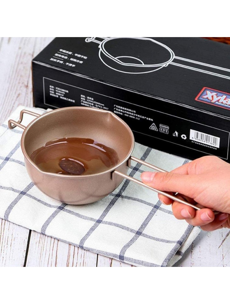 Double Boiler Pot Carbon Steel Butter Melt Bowl Chocolate Candy Warmer Pot for Melting Chocolate Caramel Butter Candle Making - BRSKSZI8S