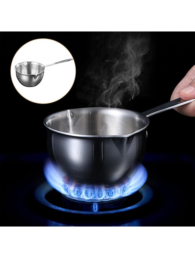 Double Boiler Pot Stainless Steel Chocolate Melt Pot with Heat Resistant Handle for Melting Chocolate Candy Candle Soap Wax | Practical Home Kitchen Cooking Tools Gadgets Riastvy - BGM6B1ST6