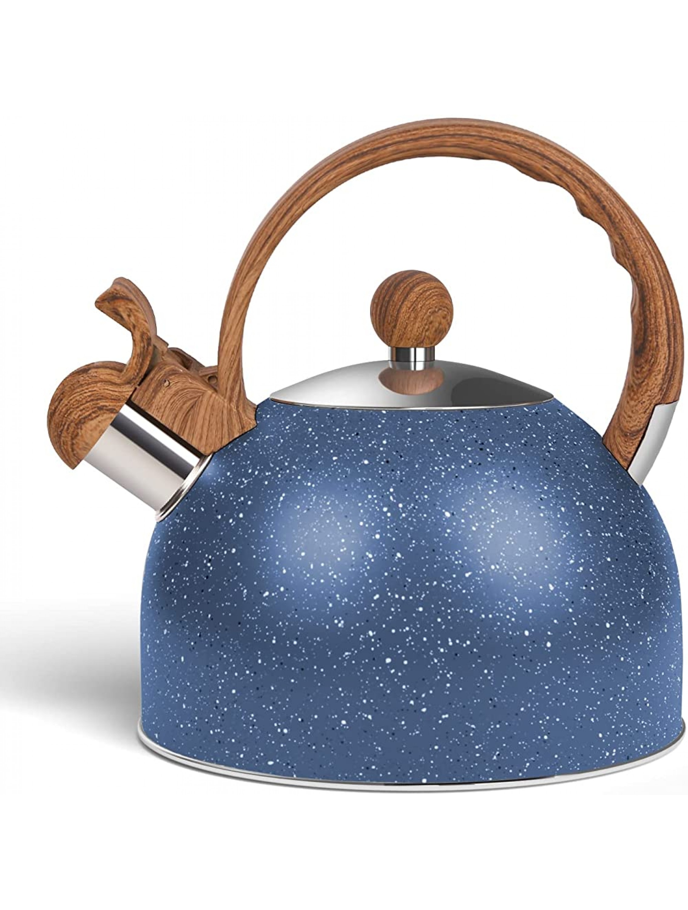 Awvlvwa Tea Kettle for Stovetop 2.5 Quart Stainless Water Teapot Boilers for Stovetops Induction Stone Kettle with Loud Whistle Perfect for Preparing Hot Water Fast for Coffee Tea Sky Blue - BRRNAPDPM