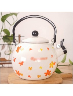 HWEI Kitchen Tea Kettles Enamel Kettle Creative Gas Kettle Household Coffee Teapot Large Capacity Teapot Four Colors Available 1.4L 47.3OZ Indoor Outdoor Teapot Color : Yellow - BL5W1HNZR