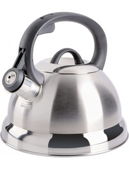 Mr. Coffee Flintshire Stainless Steel Whistling Tea Kettle 1.75-Quart Brushed Satin - B6R5FJQ7B