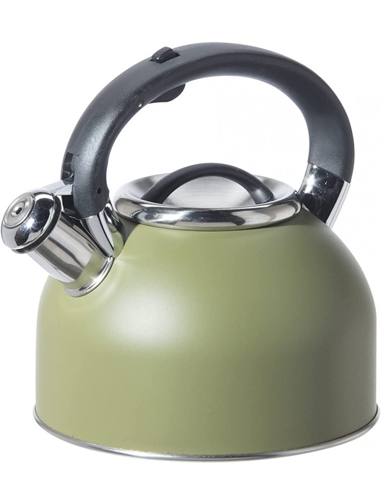 Oggi Whistling Tea Pot 64-Ounce Olive - B6I3RF12O