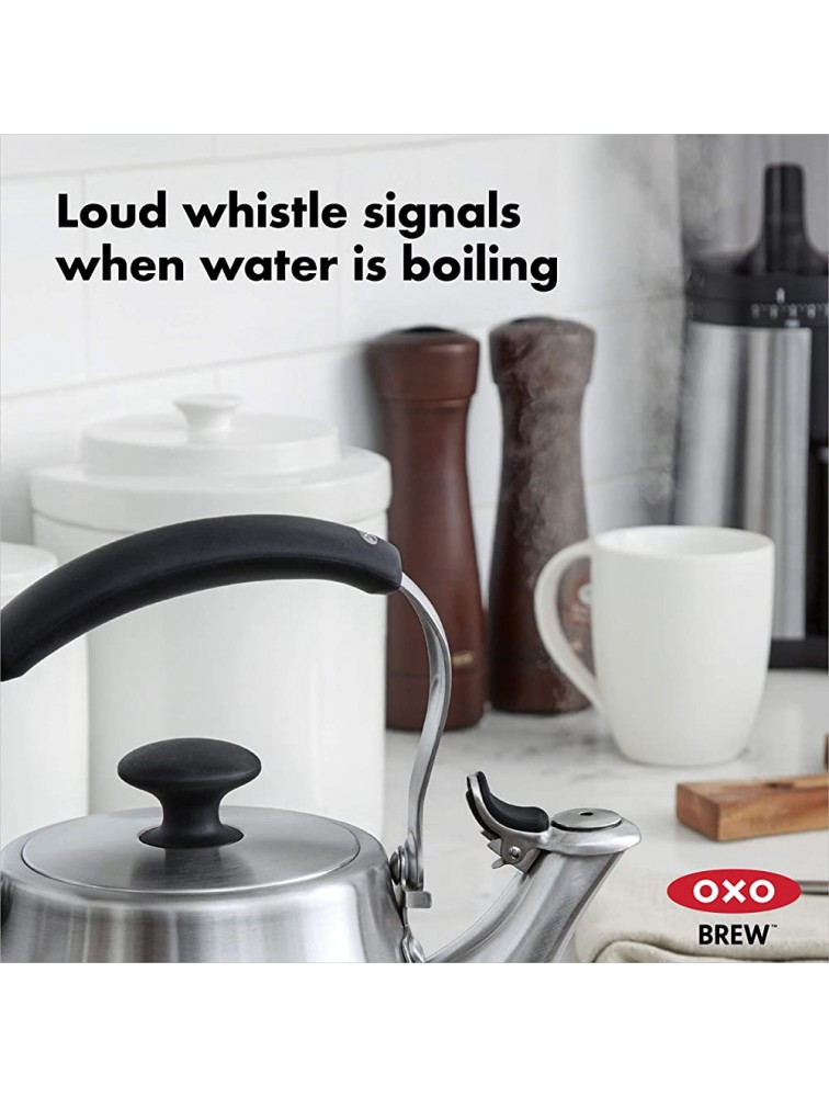 OXO BREW Classic Tea Kettle Brushed Stainless Steel - B3GM4JOTL