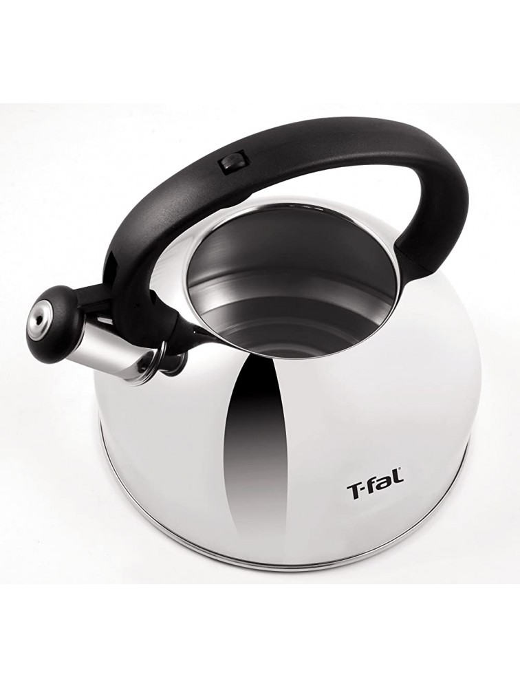 T-fal C76220 Specialty Stainless Steel Dishwasher Safe Whistling Coffee and Tea Kettle 3-Quart Silver - B8VAF6XXH