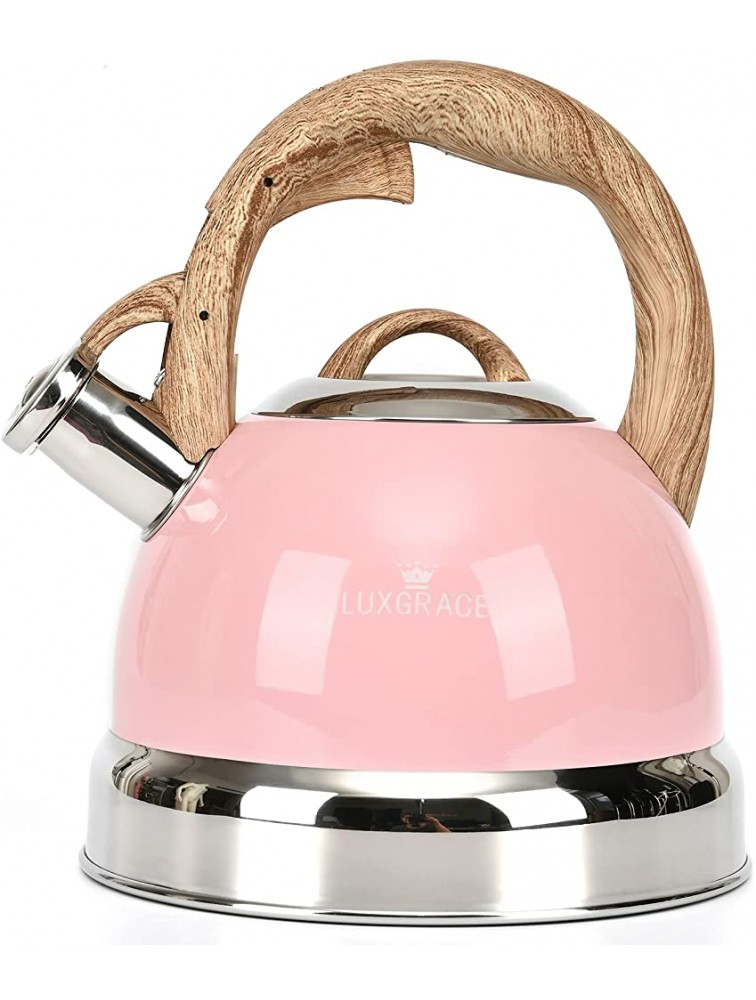 Tea Kettle -2.5 Quart Stovetop Whistling Teapot Stainless Steel Tea Pots for Stove Top Whistle Tea Pot - BW7GX6IG5