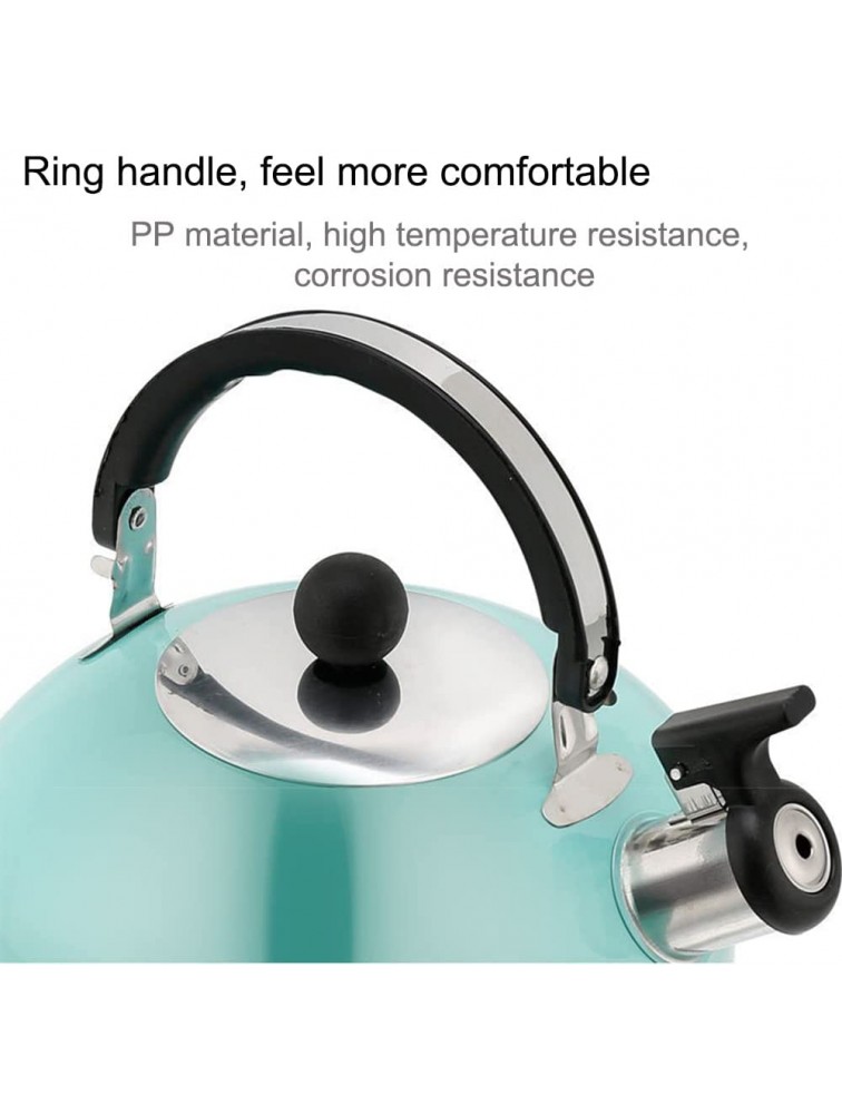 Tea Kettle for Stovetop,2.85 Quart Stainless Steel Tea Pot for Stove Top with Ergonomic Handle,Perfect for Preparing Hot Water Fast for Coffee Tea 2.85 Quart Orange - BFQ57GP3H