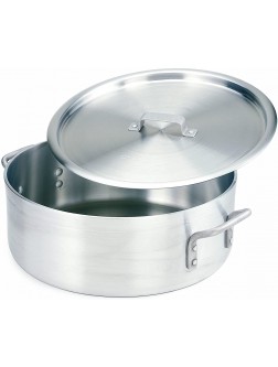 Crestware Extra Heavy Weight Aluminum Braziers with Pan Covers 15 Quart - B6N6I1RLQ