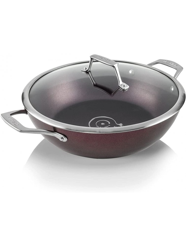 Unknown1 Art Collection 5 Quart Chef Pan with Cover Purple Dishwasher Safe - BR1TXF653