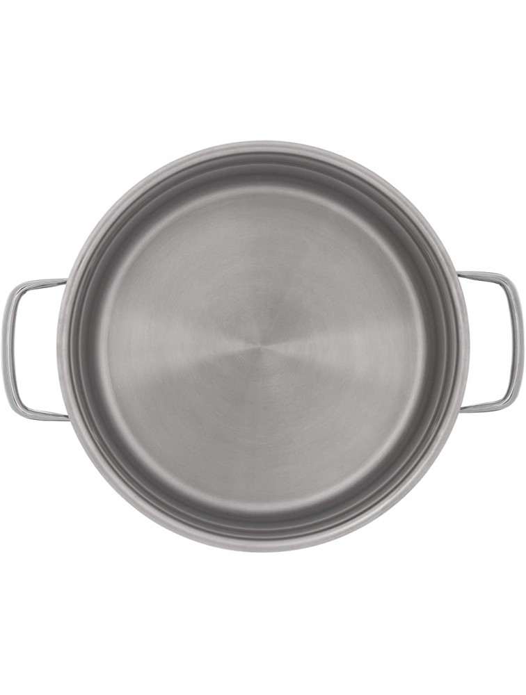 WMF Compact Cuisine Cooking Pot 20 cm Glass Lid Stewing Pot 2.5 Litres Polished Cromargan Stainless Steel Inner Scale Stackable Induction Pot Uncoated - BGU9MKUHR