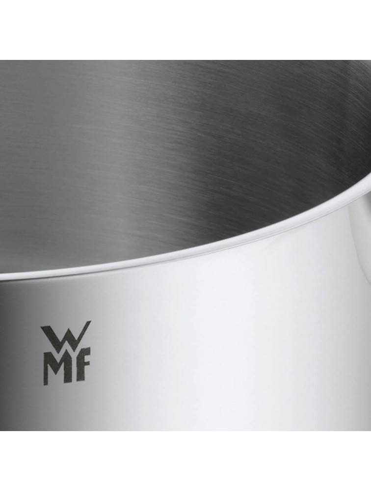 WMF Milk Pot Ø 14 cm Approx. l Pouring Rim Cromargan Stainless Steel Brushed Suitable for All Stove Tops Including Induction Dishwasher-Safe - BZGNX4SIE