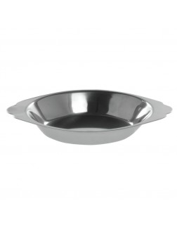 HUBERT® 6 oz Au Gratin Dish Round Stainless Steel - BKPOB1ZBN