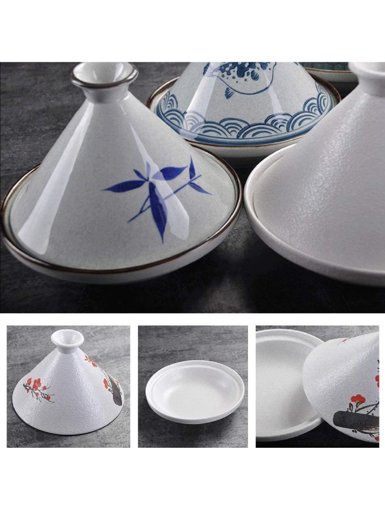 Chinese pottery -Cooker Pot 20.3cm Tagine Pot|Ceramic Casserole Without Lead Cooking Healthy Food|for Different Cooking Styles and Temperature Settings Color : C - BYK6H3ZNS
