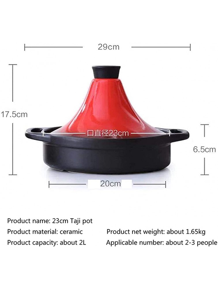Chinese pottery -Cooker Pot 20Cm Enameled Tagine with non-stick pan|Stew Casserole Slow Cooker Cooking Pot with Lid|for Cooking Healthy Food,smokeless,easy to clean Color : B - BLAVPF777