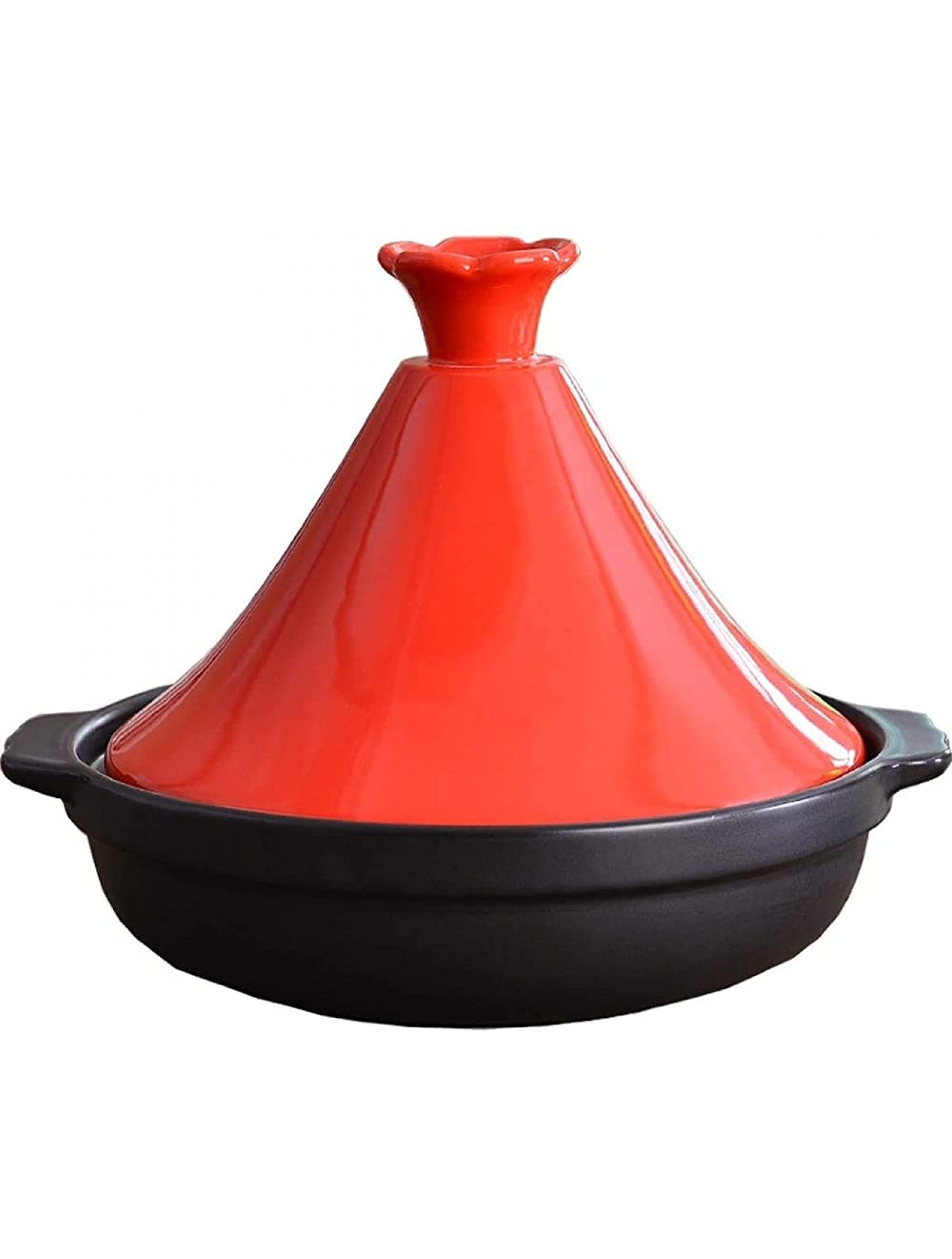 Chinese pottery -Cooker Pot 30Cm Tagine Cooking Pot with Lid|Smoke-Free Non-Stick Cookware Saucepan|for Most Open Flame Cookware Color : A - B5WZ92NKG