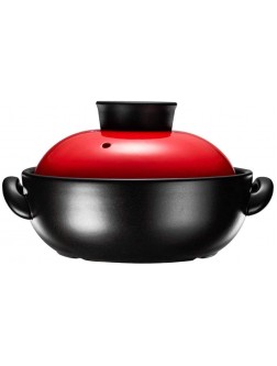HIZLJJ Enameled Cast Iron Shallow Casserole Pan With Cover Casserole Fashion Soup Pot Nutritious Porridge Pot Kitchen Pot Pot Clay Pot - BNGY93JG3