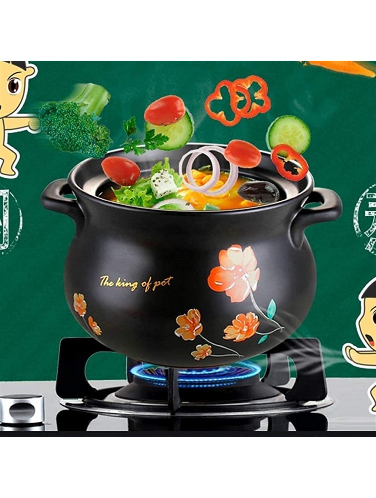 PWV Casserole Dish with Lid Casserole Cookware with Easy Clean Non-Stick Ceramic Coating Ceramics Open Flame Household High Temperature Resistance Colored Cover Casserole Color : Green - BCVON01W9
