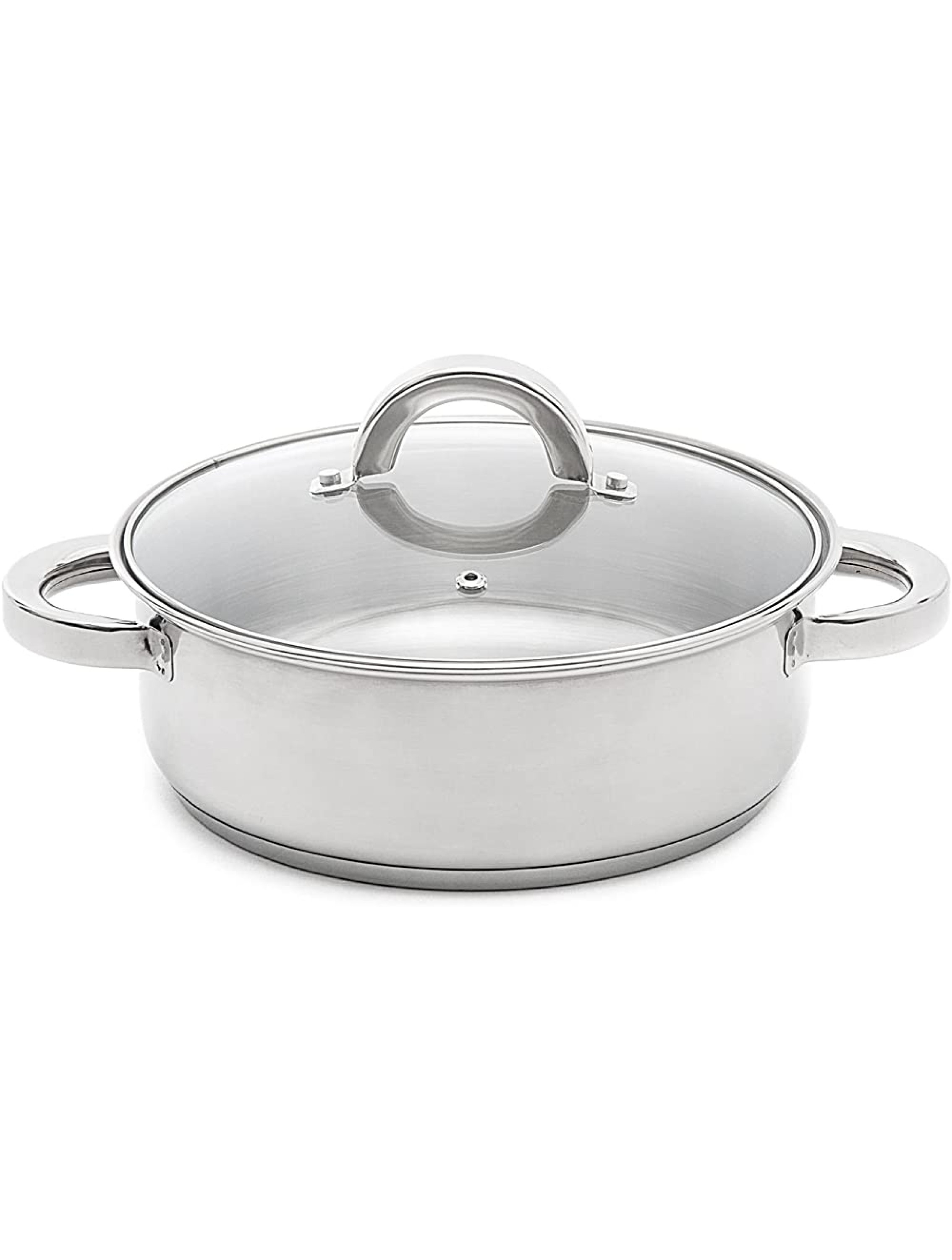 San Ignacio Caesa Casserole 24cm 4l 0,8mm Stainless Steel Suitable for Induction with lid Caesar - BRSNFD78N