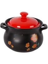 UXZDX Casserole，Non-stick Lid Stone Soup Pot with Tempered Glass Cover Anti-warping Non-toxic Can Be Washed in the Dishwasher Color : Red - B902ELEI2