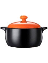 Z-COLOR 4L Household Casserole Dishes Stew Soup Pot,Casserole Dishes for Gas Stoves,Large Ceramic Stew Casserole,Home Use Open Fire,5 Years Warranty - B6ITR6M1N