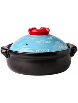 Z-COLOR Household Claypot Rice Casserole Household,Ceramic Stew Pot,Clay Pot Heatresistant,Gas Stove Soup Casserole,Suitable for Soup,Stew,Porridge,Braised Size : 1.0L - B6WAT0638