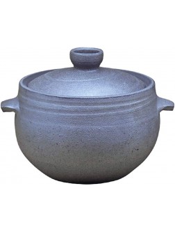 Z-COLOR Household Soup Casserole Ceramic Rice Cooker with Lid,Ceramic Casserole,Round Earthenware Clay Pot,Hot Pot,Notstick Stew Pot,Soup Hot,Stovetop Cookware Size : 4L - BZQTT7ZVH