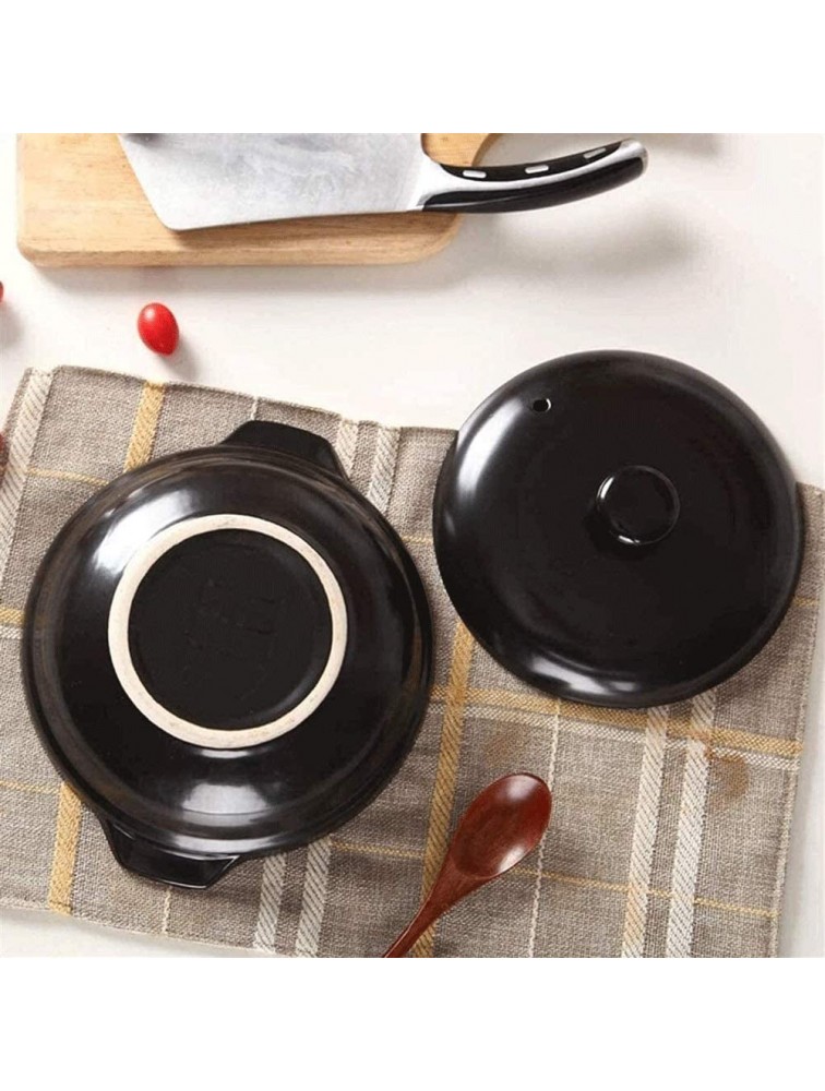 Z-COLOR Household Soup Casserole Health Kitchen Cookware with Lid Ceramic NonStick Casserole Stew Pot Boiled Noodles with Handle Stone Pot Two Sizes Size : 550ML - BSELRWPBN