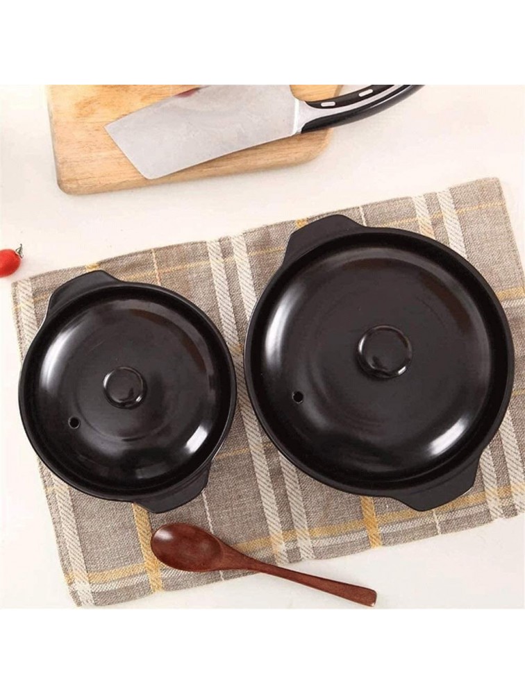 Z-COLOR Household Soup Casserole Health Kitchen Cookware with Lid Ceramic NonStick Casserole Stew Pot Boiled Noodles with Handle Stone Pot Two Sizes Size : 550ML - BSELRWPBN