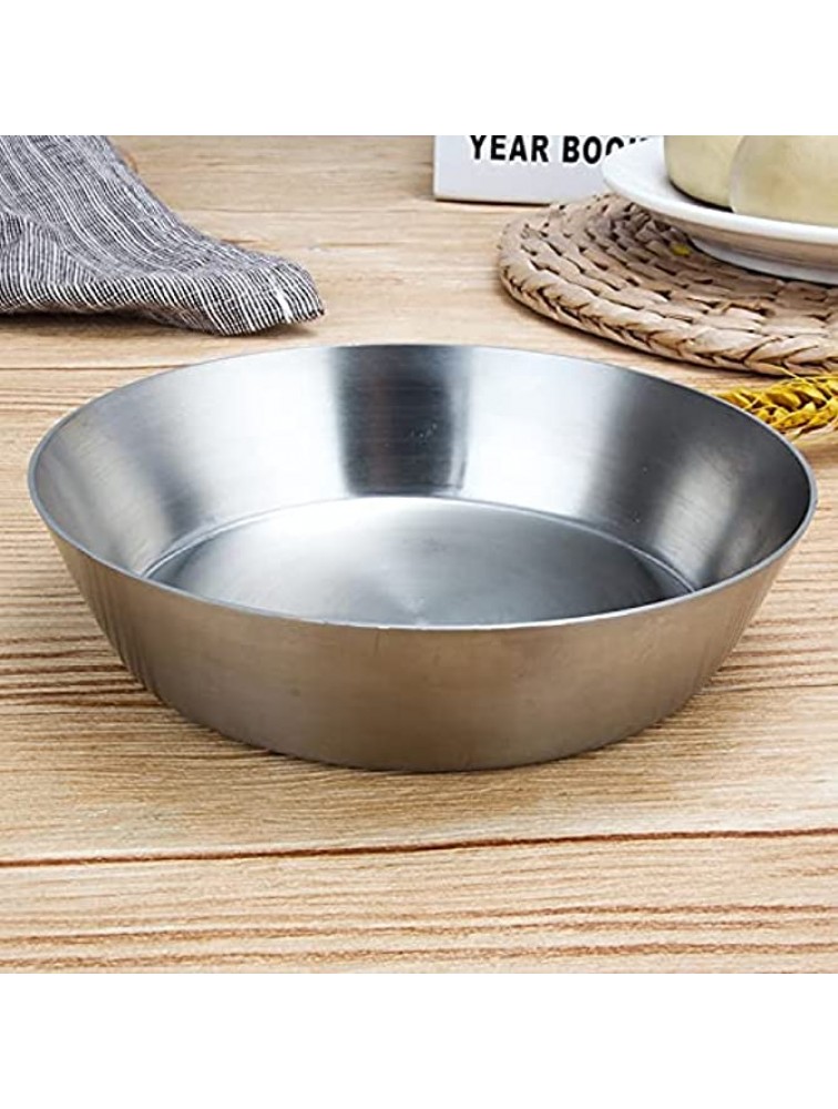 1pcs 304# Stainless Steel Korean Style Single Layer Thickening Plate Kimchi Dish Bowl Roasting Pan Export Korea 9cm Gold Color - BV3Z3PYKW