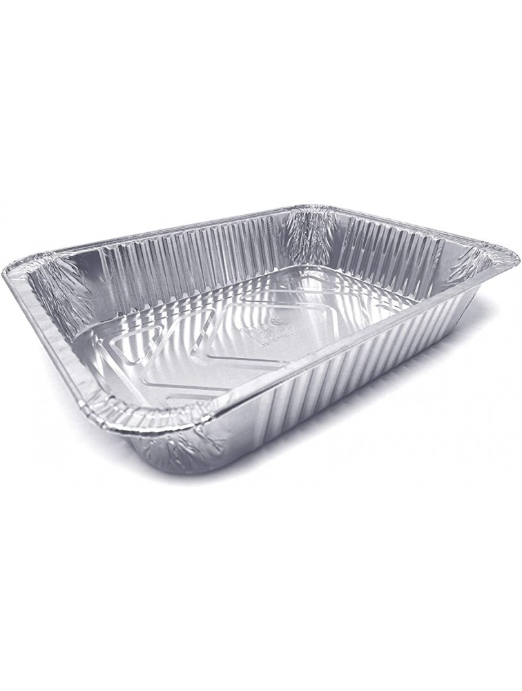 30 Pack Premium Lasagna Pans 14 x 10 x 3” Heavy Duty l Disposable Aluminum Foil for Roasting Turkey Baking or Cooking - BNMXFHPCZ