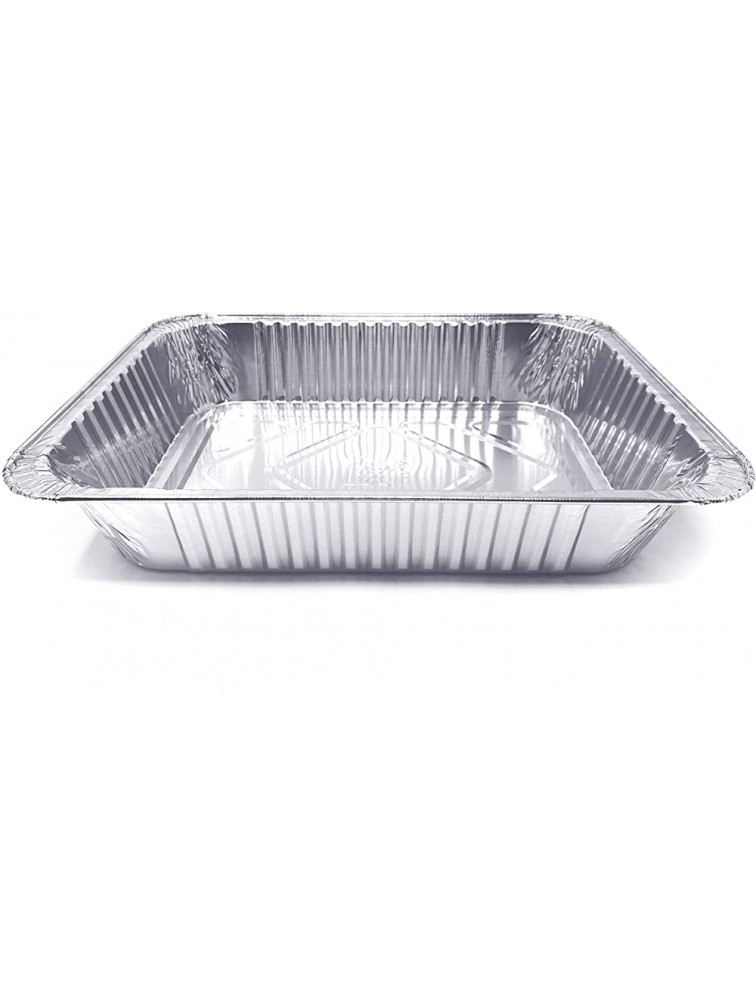 30 Pack Premium Lasagna Pans 14 x 10 x 3” Heavy Duty l Disposable Aluminum Foil for Roasting Turkey Baking or Cooking - BX4HGVBWL