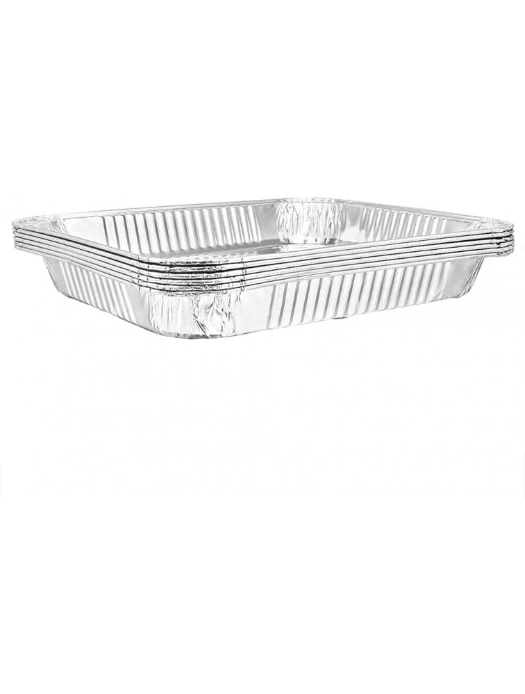 Aluminum Half Size Shallow Pan | 12.75 x 10.375 Cookware Perfect for Cakes Bread Lasagna or Lunchbox 500 - BAW08TPKY