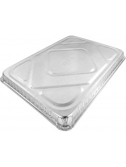 Aluminum Half Size Shallow Pan | 12.75" x 10.375" Cookware Perfect for Cakes Bread Lasagna or Lunchbox 500 - BAW08TPKY