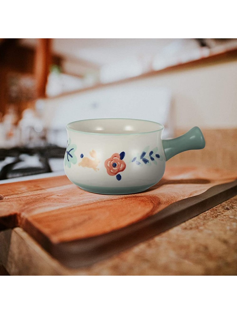 DOITOOL Milk Pot Ceramic Coating Pot Non- Stick Saucepan Butter Warmer Microwaveable Cooking Pot Green - BEQCLJ2I4