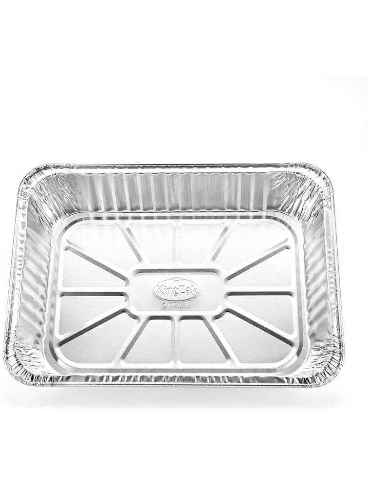 Nicole Fantini's Disposable Heavy Duty 14.2X10.63X 2.94 Aluminum Giant Lasagna Baking Pan Use it to Roast Turkey Chicken: QTY 25 - B2F6B45AD