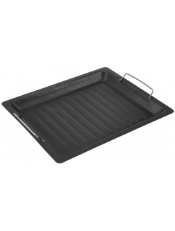 SPNEC Black Barbecue Baking Dish Durable Barbecue Plate Non-Stick Kitchen Outdoor Burning Camp Cooking Tool - BBAB3M69U