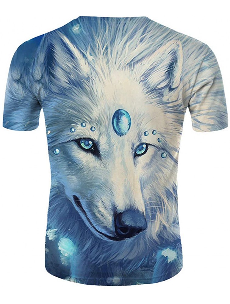 Unisex Wolf Shirt Wolves Shirts Wild Animal 3D Printed Graphic T-Shirt - BZ025DA7Z