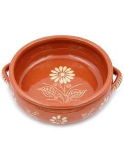 Ceramica Edgar Picas Traditional Portuguese Hand-painted Vintage Clay Terracotta Cooking Pot Cazuela - BUJVQV9RQ