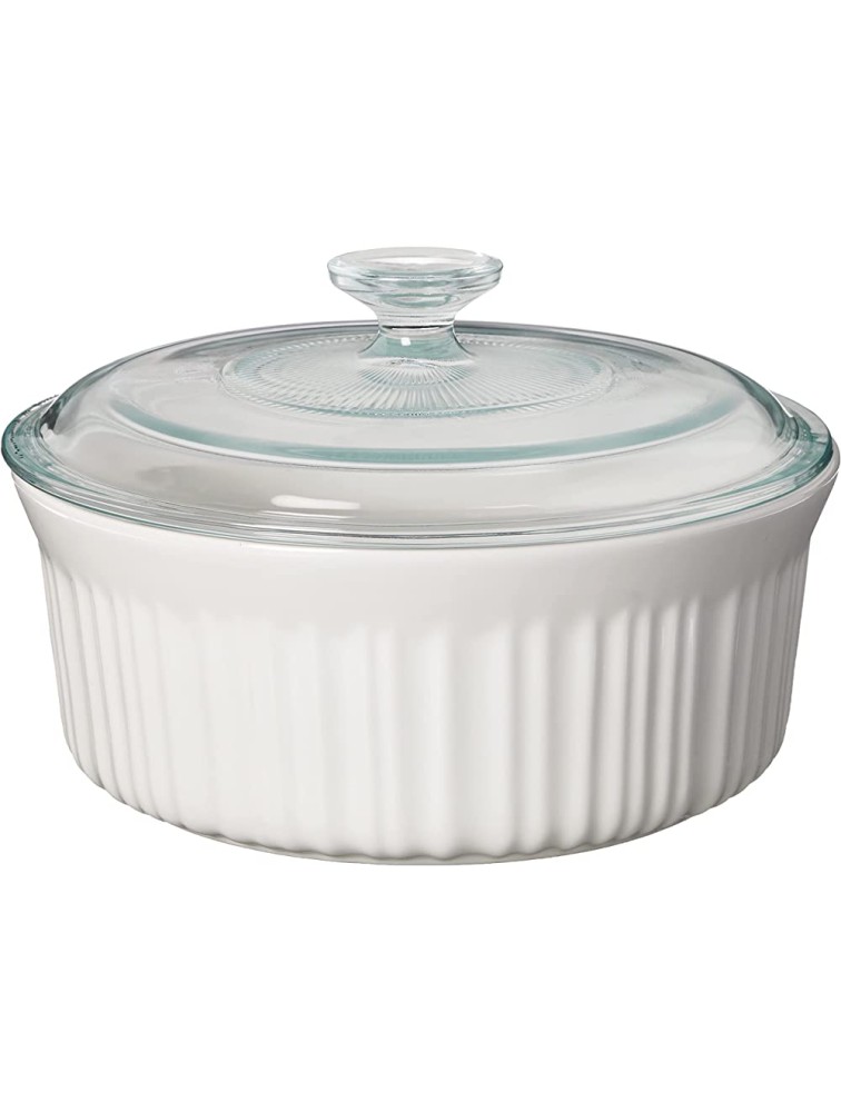CorningWare French White 7 Piece Ceramic Bakeware Set | Microwave Oven Fridge Freezer and Dishwasher Safe | Resists Chipping and Cracking | Doesn't Absorb Food Odors and Stains - BG9UUY4R8