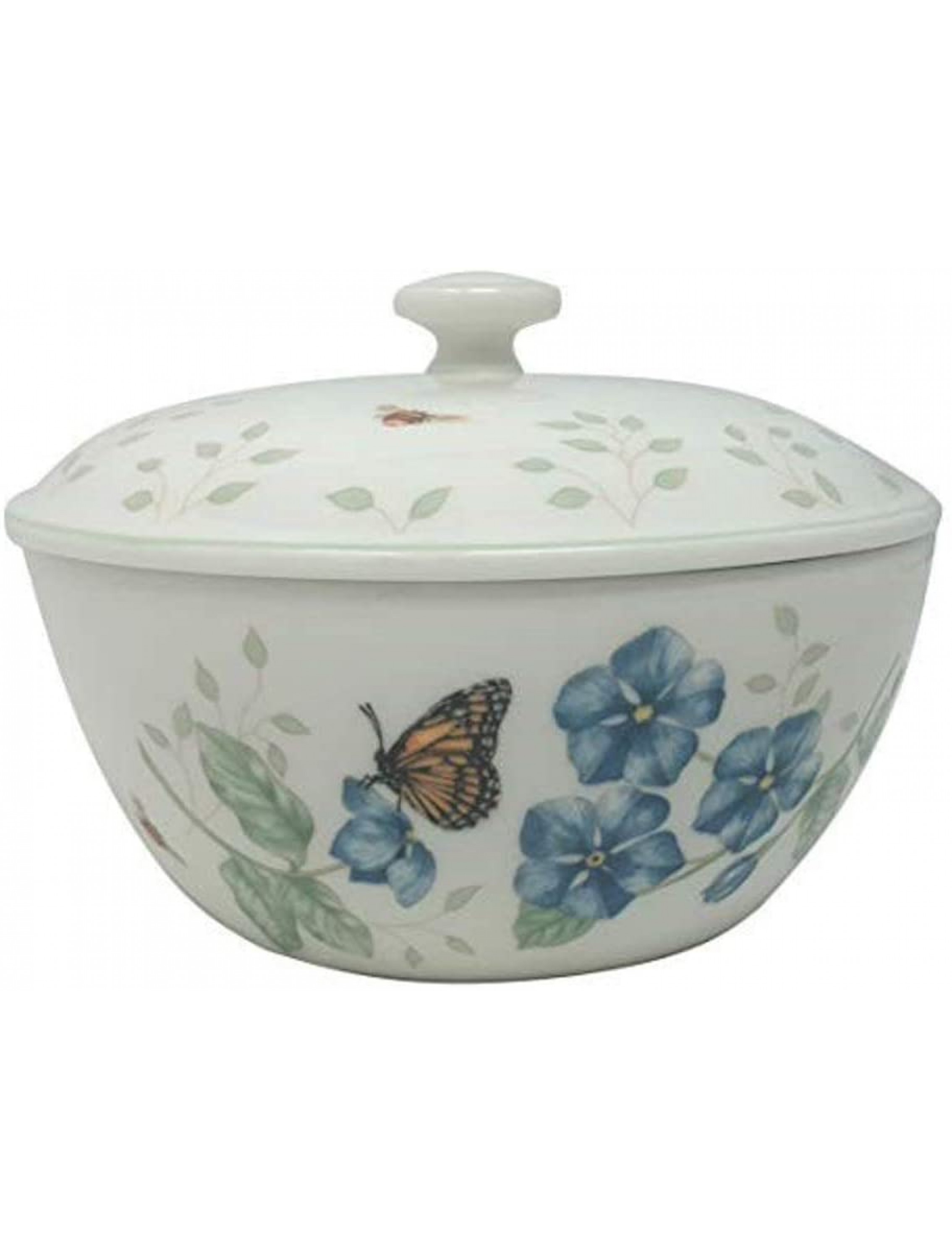 Lenox Butterfly Meadow Covered Lidded Casserole Dish New with Tag Porcelain - BOWPGG2D0